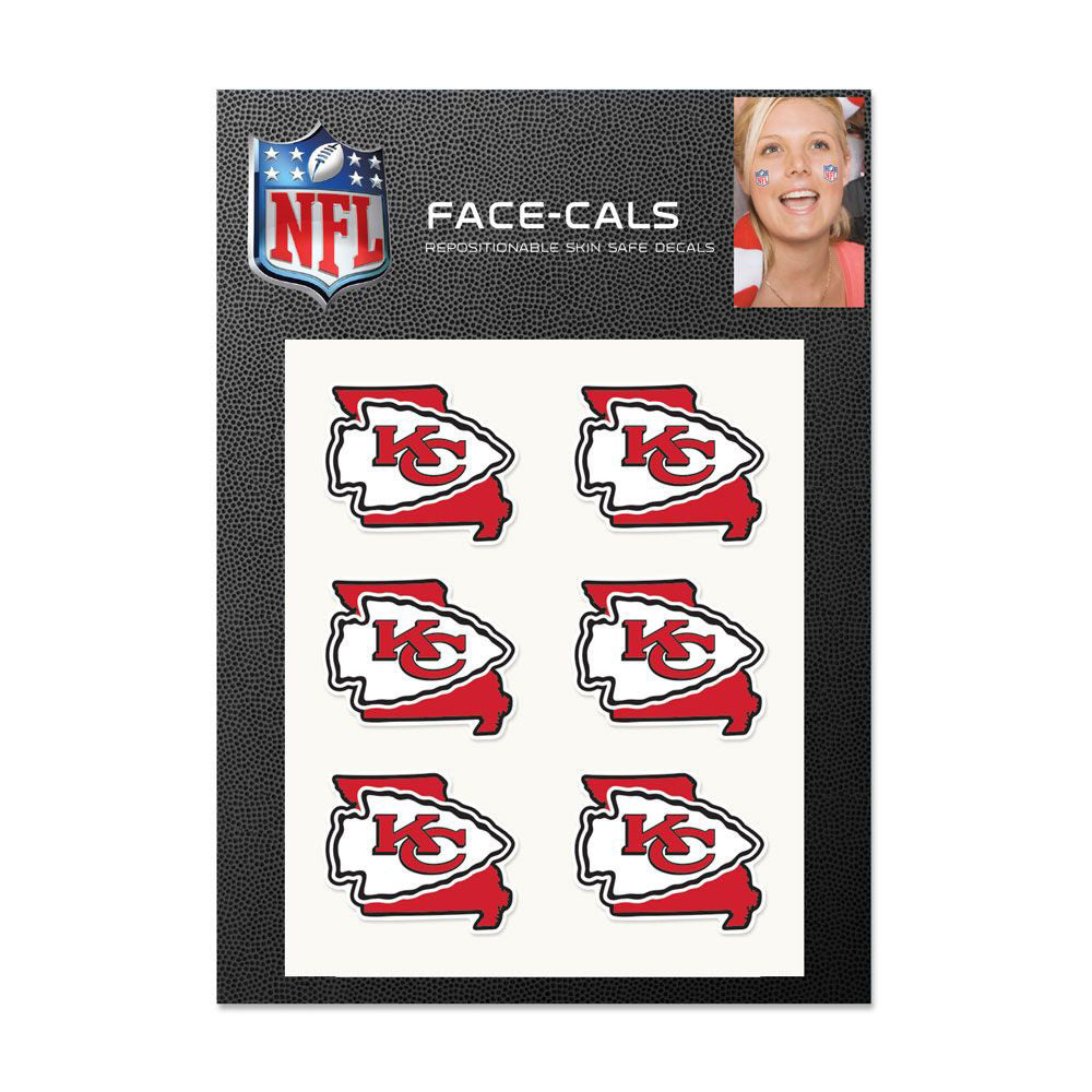 NFL Kansas City Chiefs WinCraft 6-Pack State Logo Face-Cals