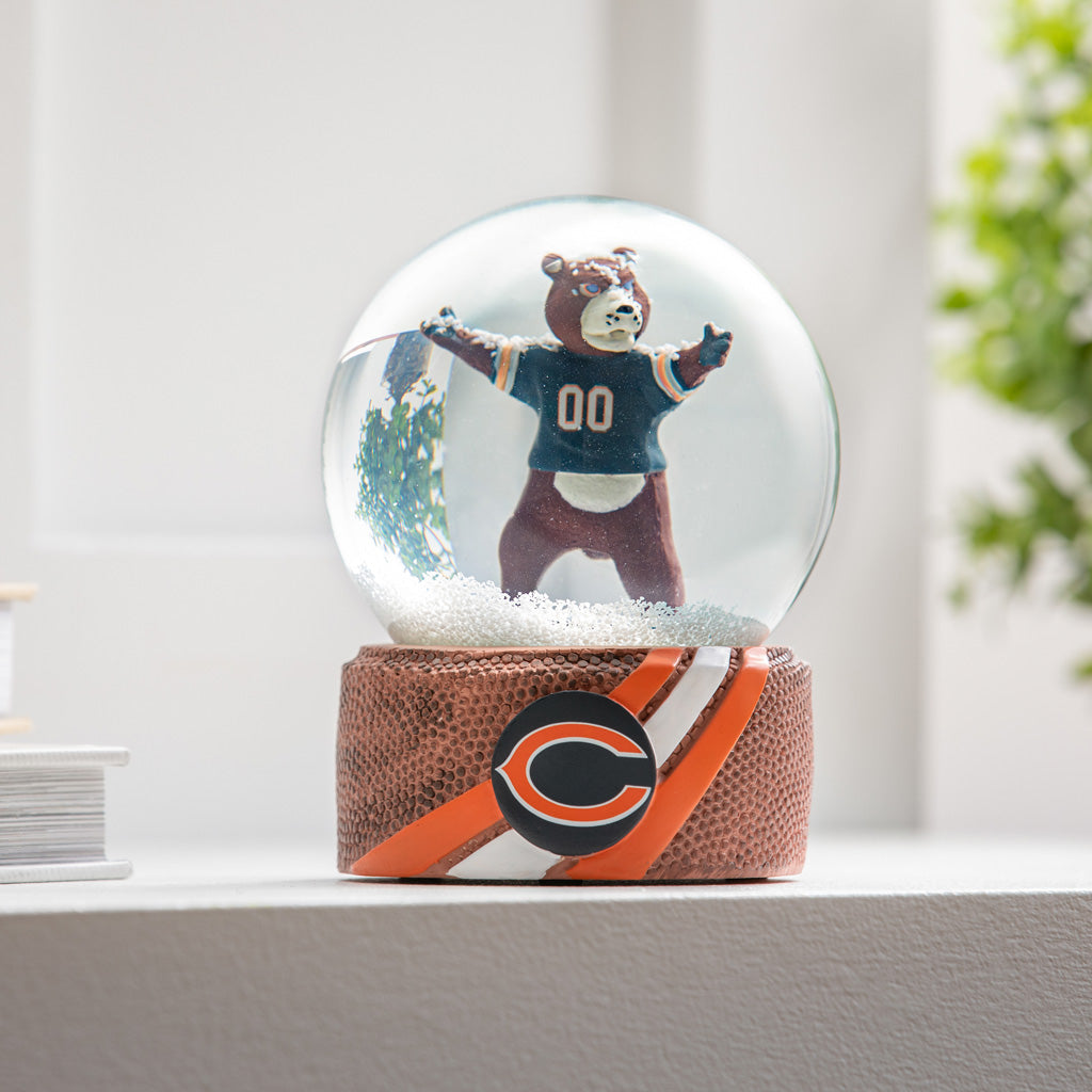 NFL Chicago Bears Evergreen Glass Water Globe