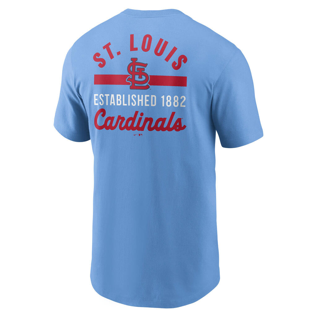 MLB St. Louis Cardinals Nike 2-Hit Cotton T-Shirt - Blue