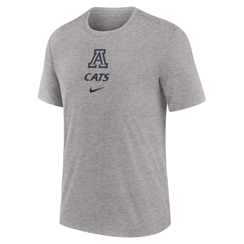 NCAA Arizona Wildcats Nike Condensed Triblend Stack T-Shirt