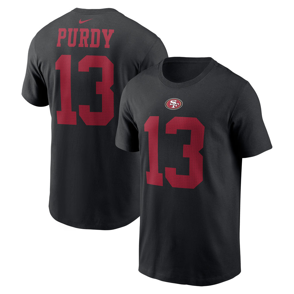 NFL San Francisco 49ers Brock Purdy Nike Player Pride Name &amp; Number Tee