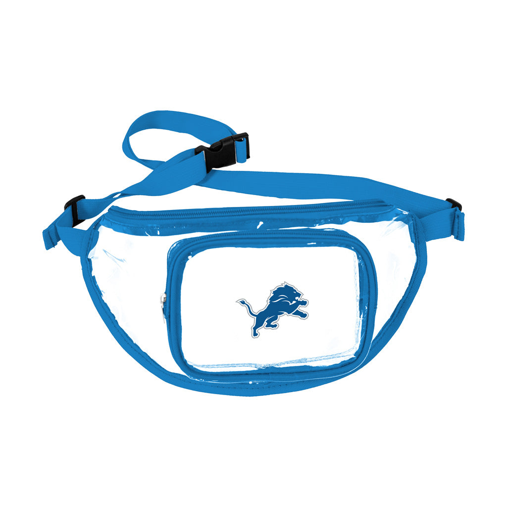 NFL Detroit Lions Logo Brands Clear Fanny Pack