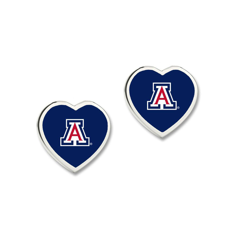 NCAA Arizona Wildcats WinCraft Heart Earrings