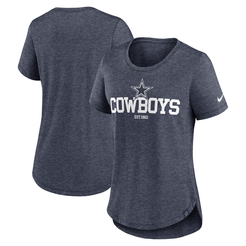 NFL Dallas Cowboys Women&#39;s Nike Tri-Blend Fashion Tee