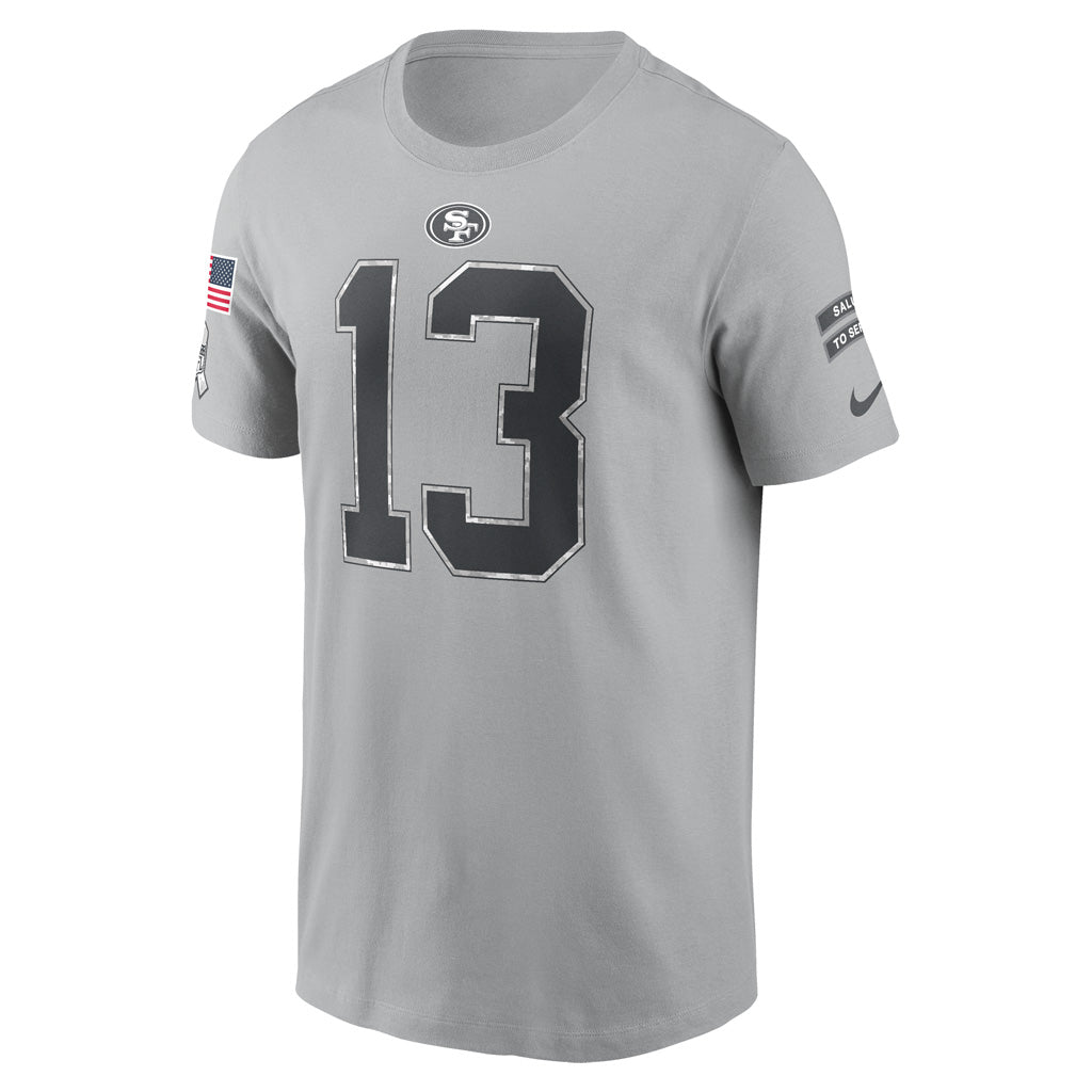 NFL San Francisco 49ers Brock Purdy 2024 Salute to Service Name &amp; Number Tee