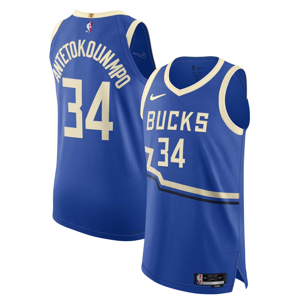 NBA Milwaukee Bucks Giannis Antetokounmpo Nike 2024/25 City Edition Authentic Jersey