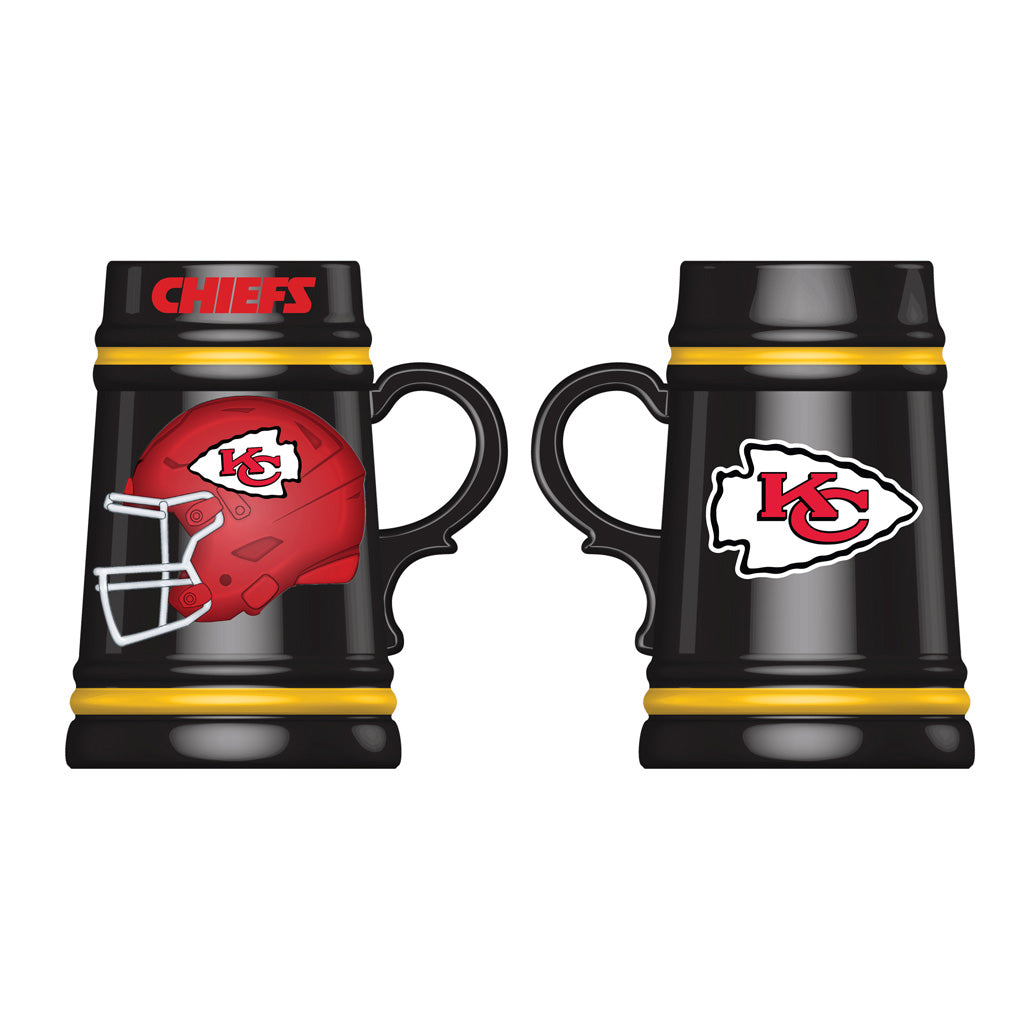 NFL Kansas City Chiefs Evergreen 24oz Ceramic Stein Cup