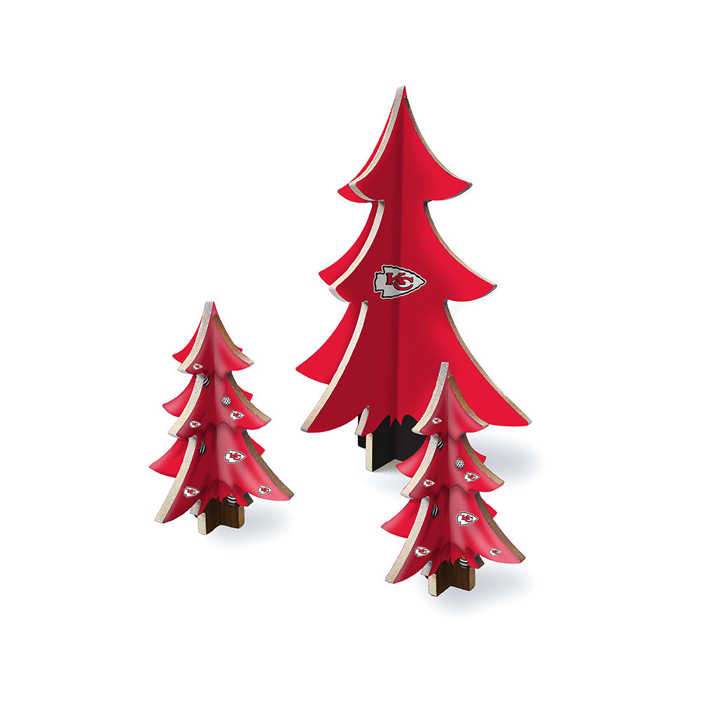 NFL Kansas City Chiefs Fan Creations Desktop Tree Set