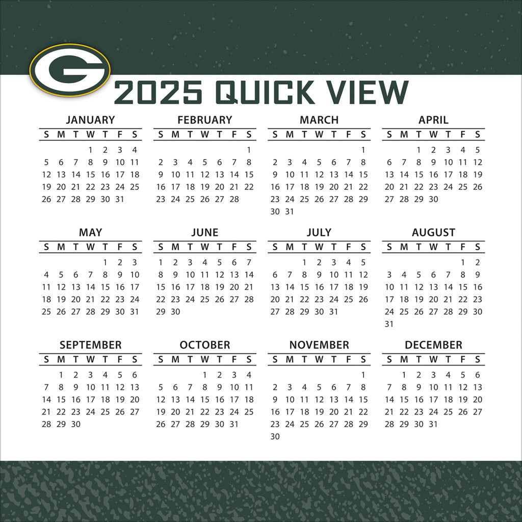 NFL Green Bay Packers 2024-2025 Boxed Calendar