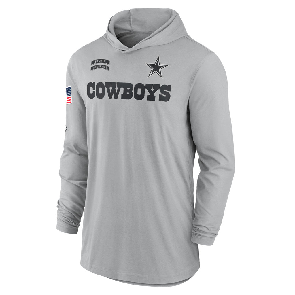 NFL Dallas Cowboys Nike 2024 Salute to Service Lightweight Performance Hoodie