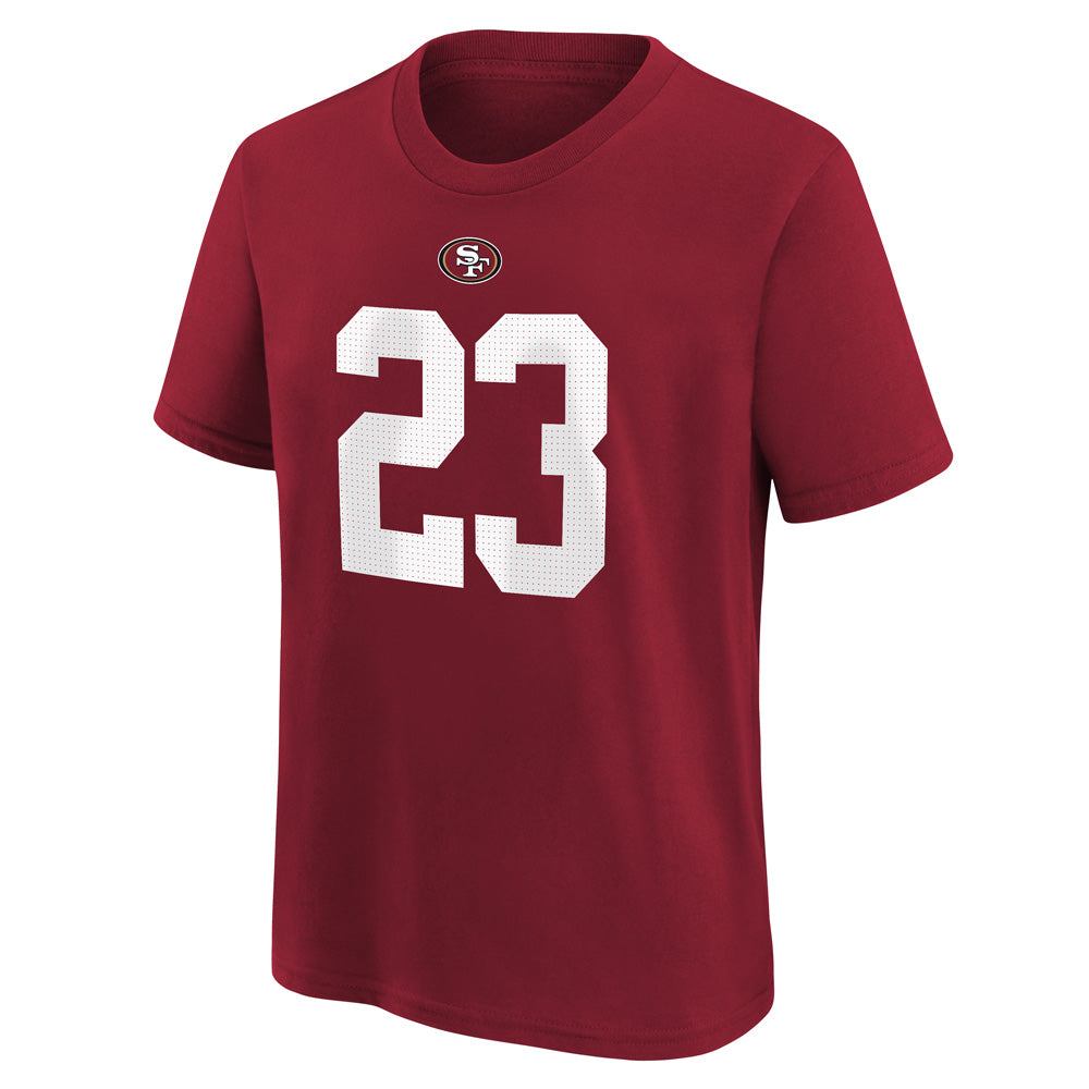 NFL San Francisco 49ers Christian McCaffrey Youth Nike Name &amp; Number Tee