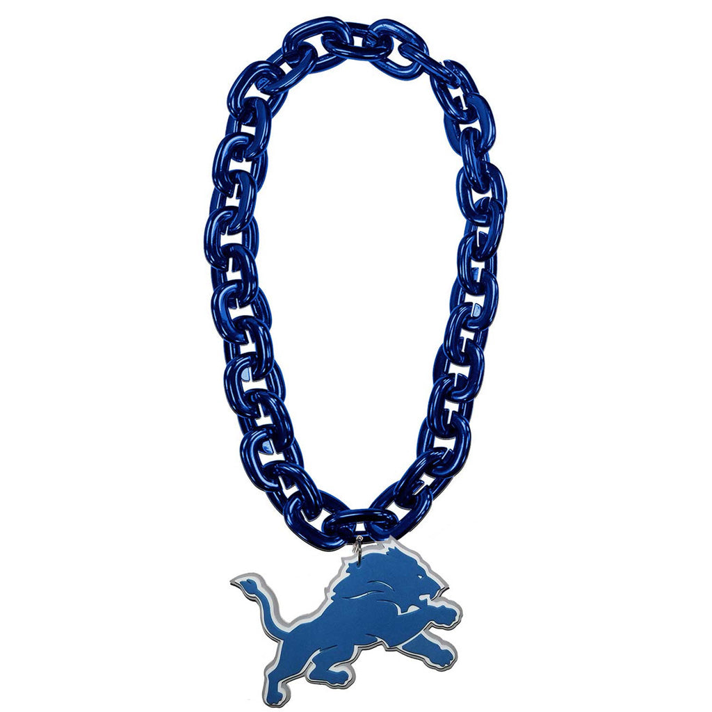 NFL Detroit Lions Aminco Large Fan Chain Necklace