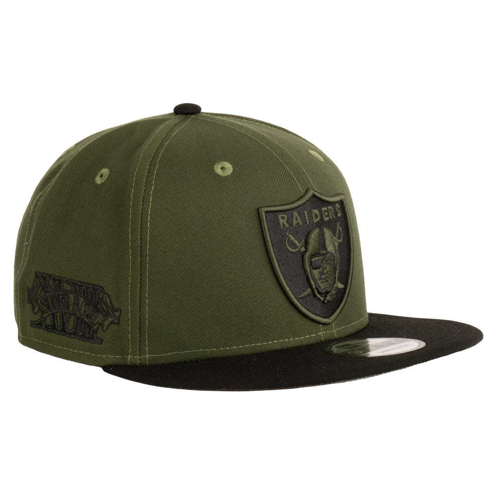 NFL Las Vegas Raiders New Era Two-Tone Flying Tiger 9FIFTY Hat - Green