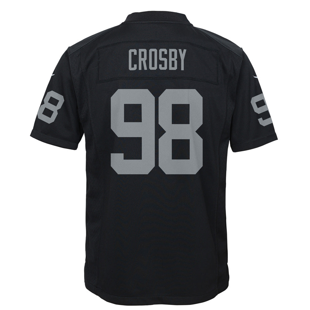 NFL Las Vegas Raiders Max Crosby Youth Home Game Jersey