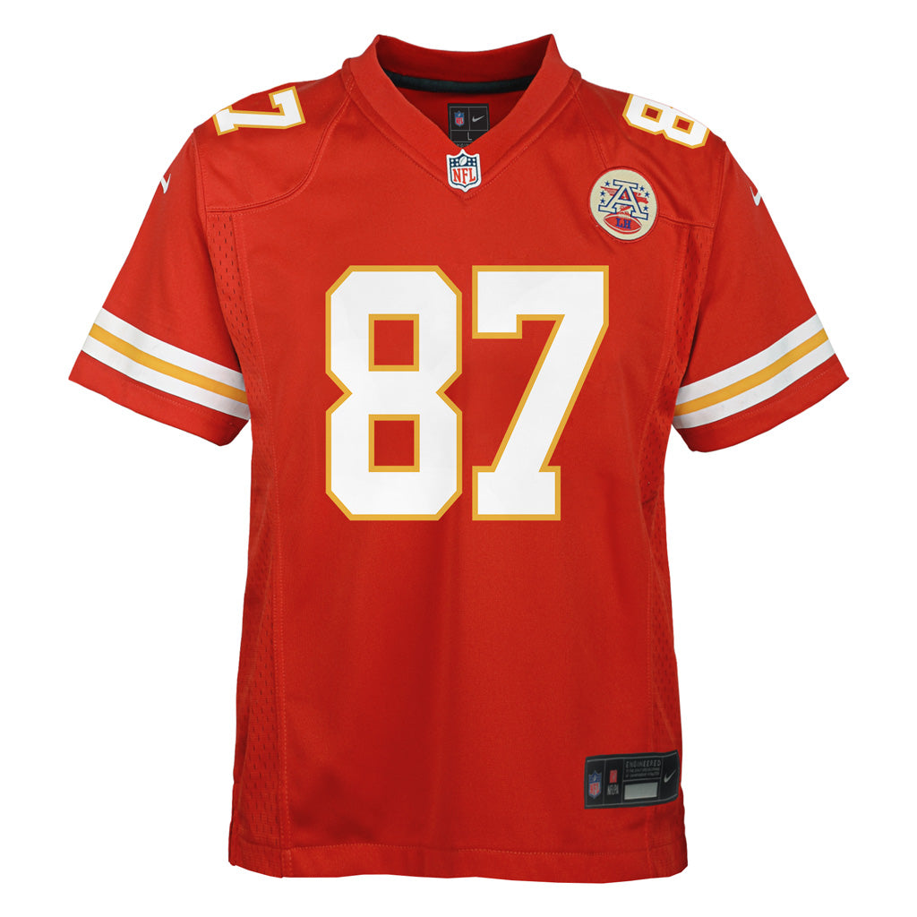 NFL Kansas City Chiefs Travis Kelce Youth Home Game Jersey