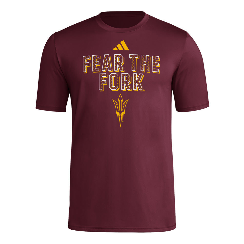 NCAA Arizona State Sun Devils adidas Fear the Fork Pregame Tee