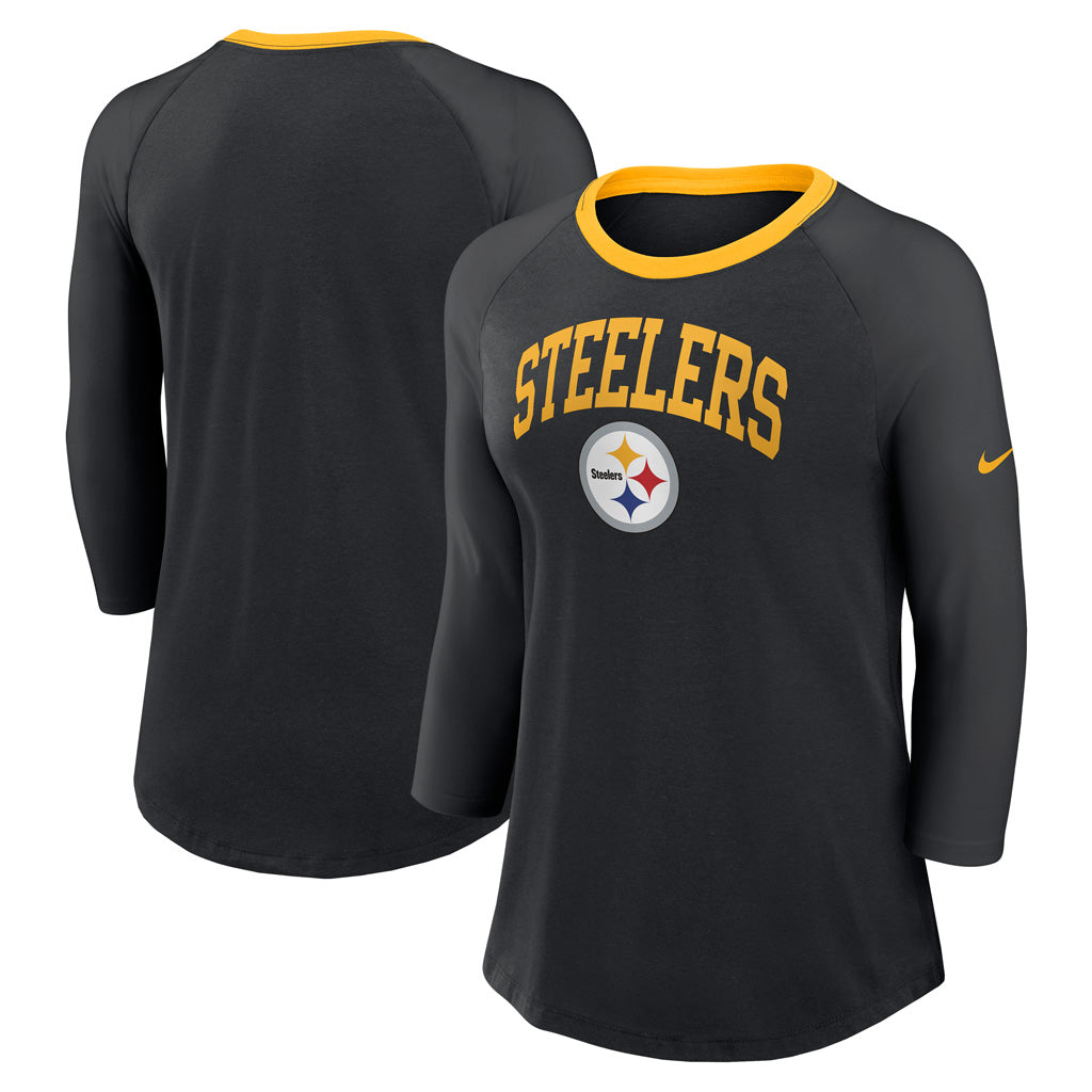 NFL Pittsburgh Steelers Women&#39;s Nike Fashion 3/4 Sleeve Tee