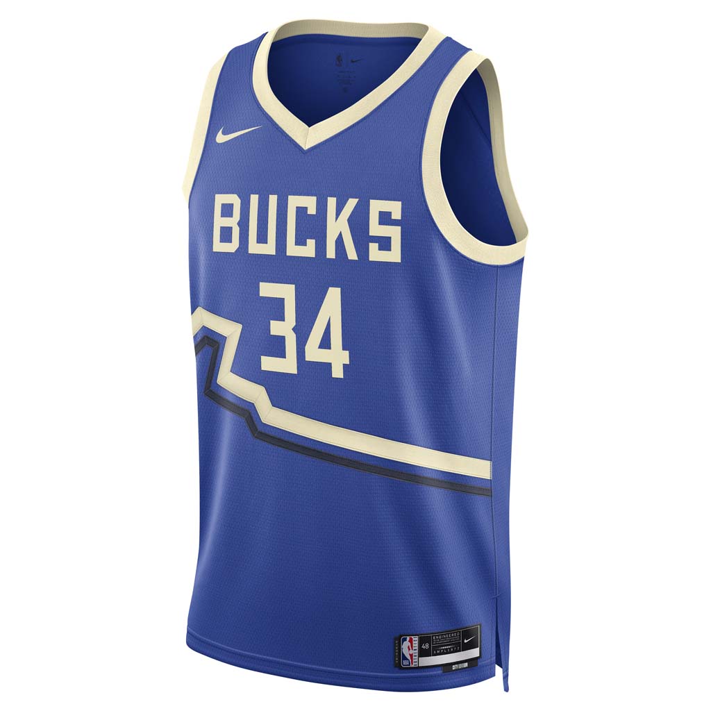 NBA Milwaukee Bucks Giannis Antetokounmpo Nike 2024/25 City Edition Swingman Jersey