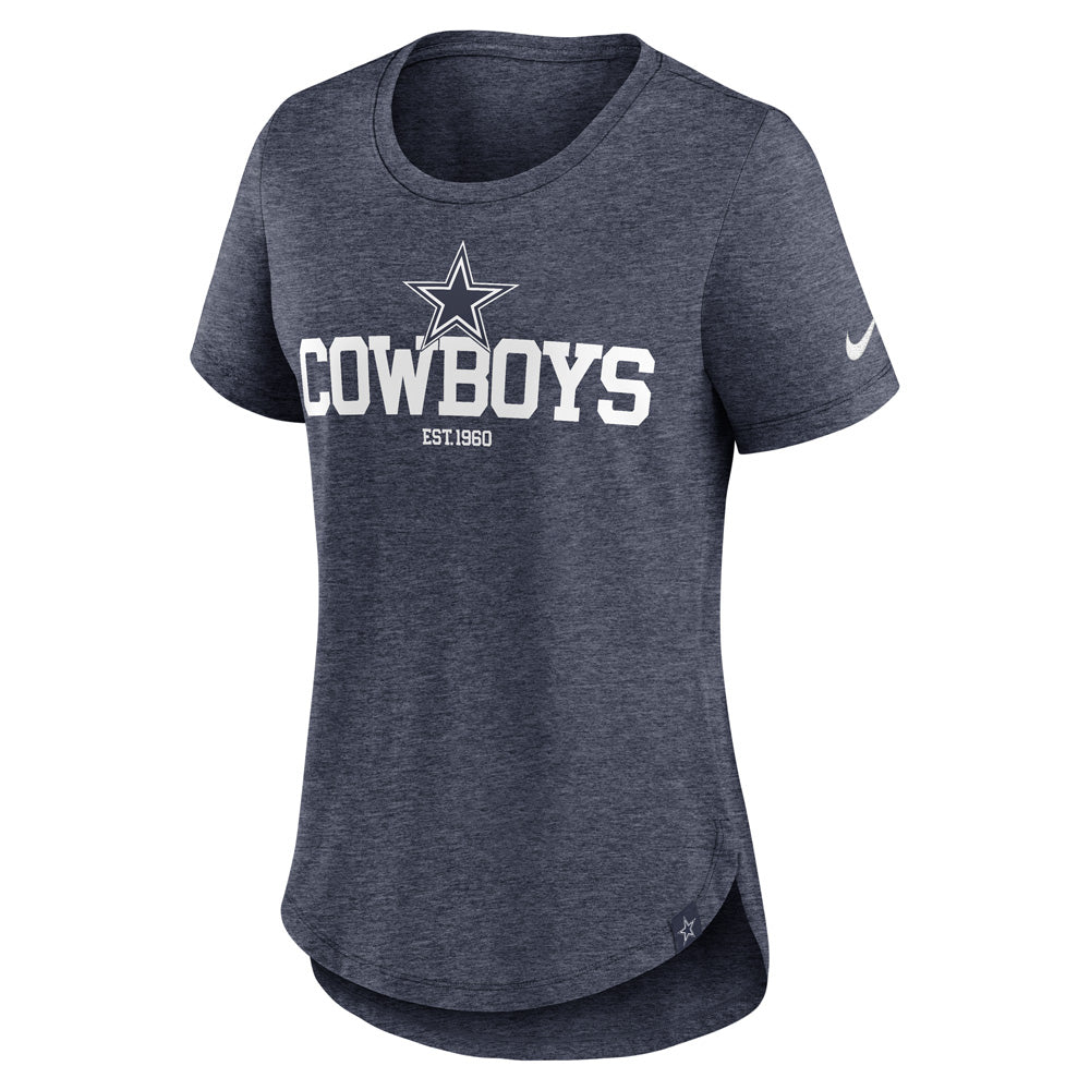 NFL Dallas Cowboys Women&#39;s Nike Tri-Blend Fashion Tee