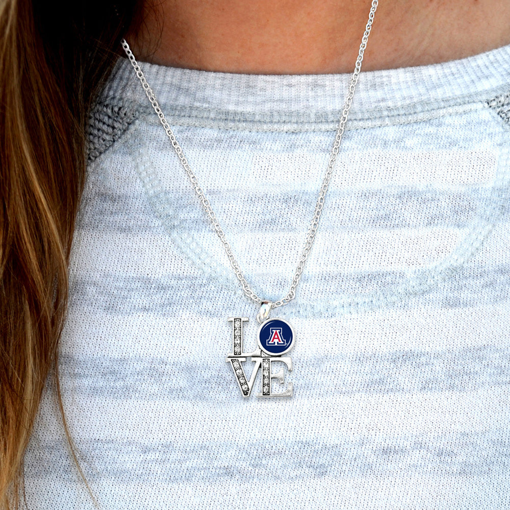 NCAA Arizona Wildcats Gentry USA LOVE Necklace