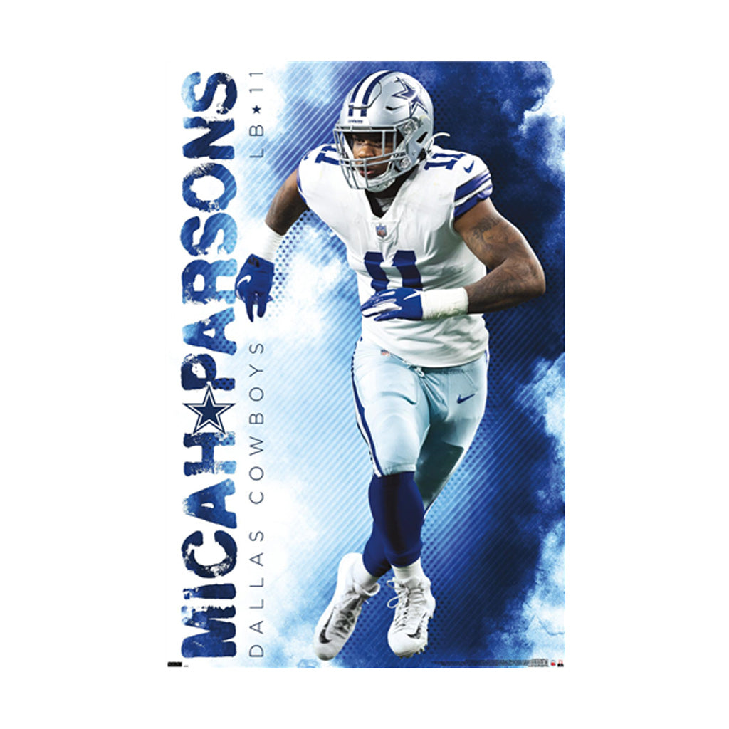 NFL Dallas Cowboys Micah Parsons Trends Smoke Poster