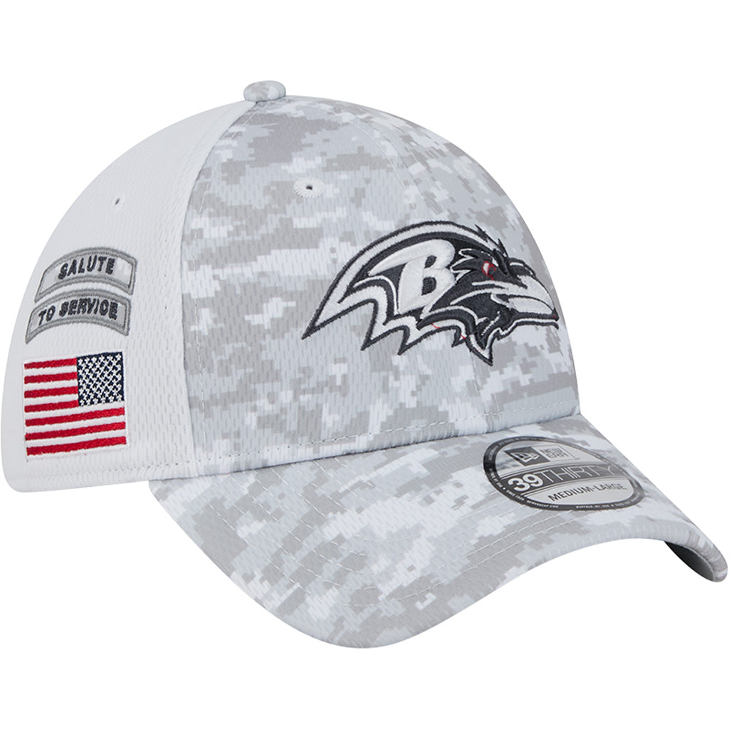 NFL Baltimore Ravens New Era 2024 Salute to Service 39THIRTY Flex Fit Hat