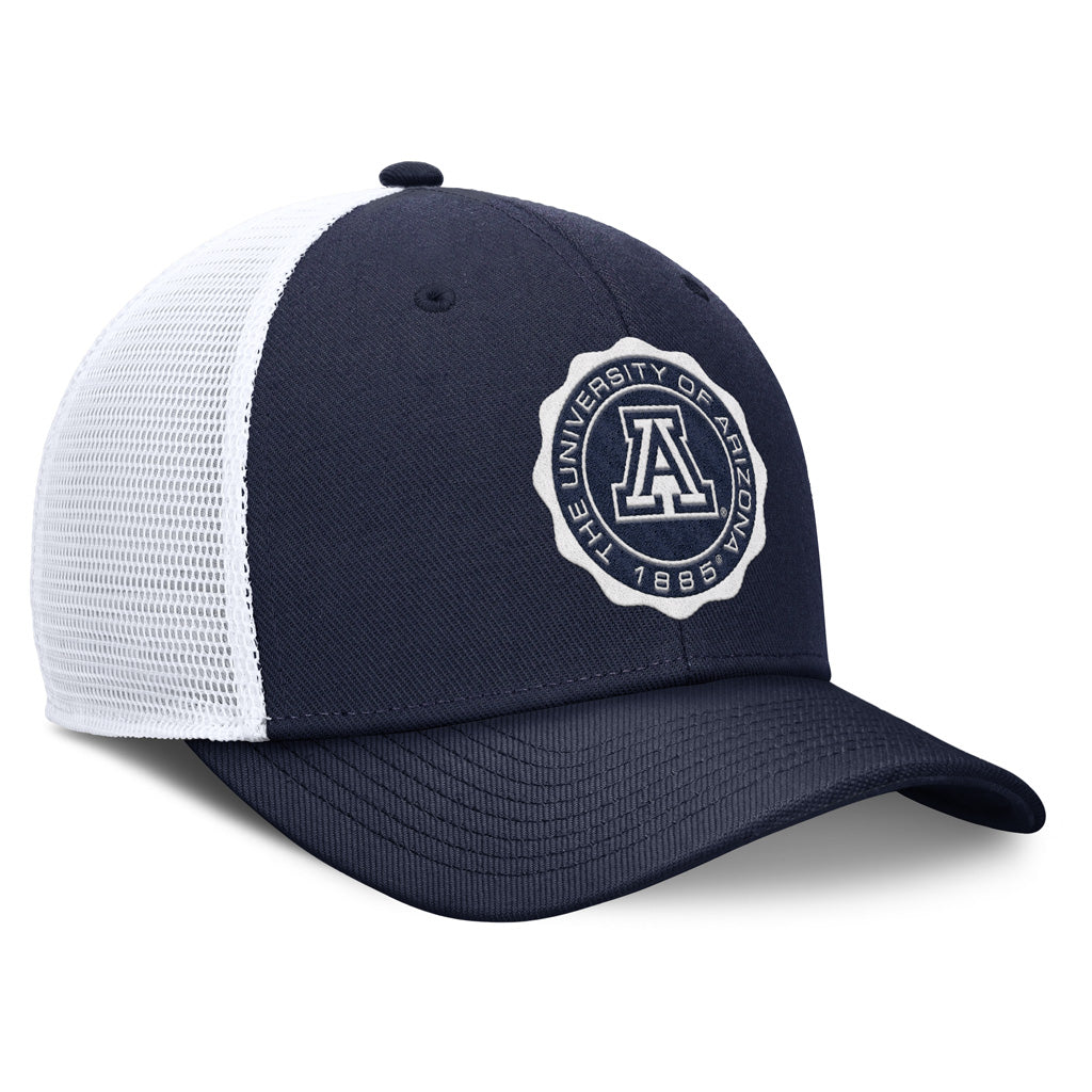 NCAA Arizona Wildcats Nike Bottle Cap Trucker Snapback Hat - Navy