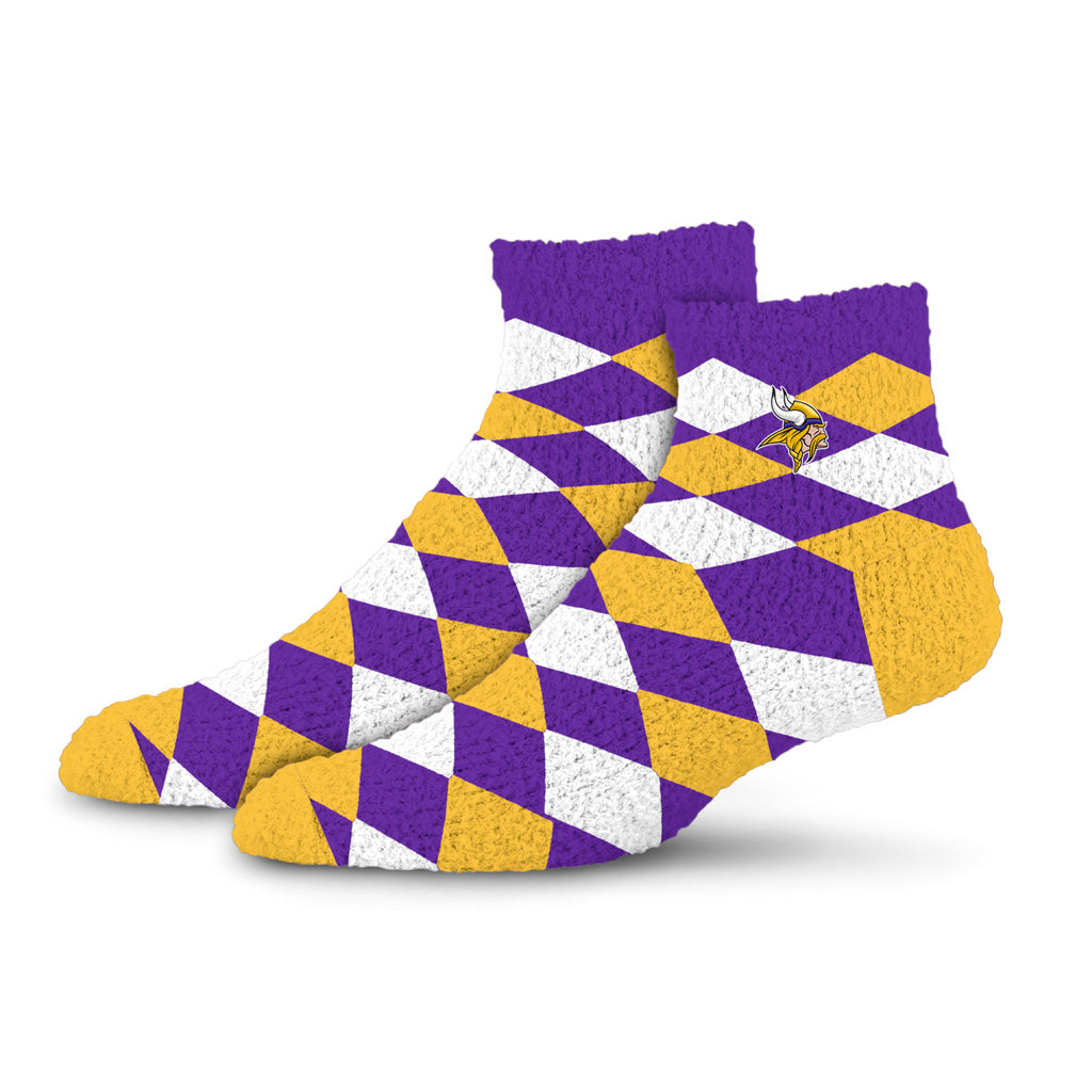 NFL Minnesota Vikings For Bare Feet Diamond Sleep Socks