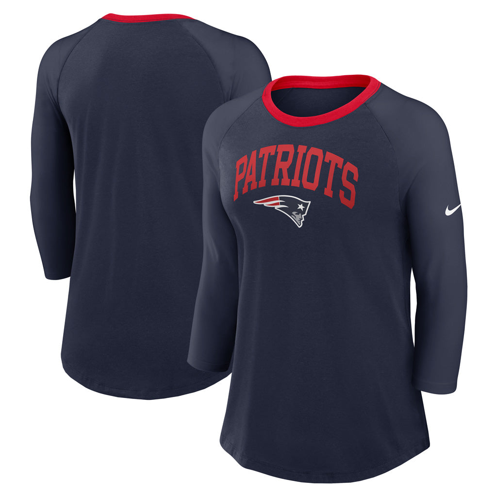 NFL New England Patriots Women&#39;s Nike Fashion 3/4 Sleeve Tee