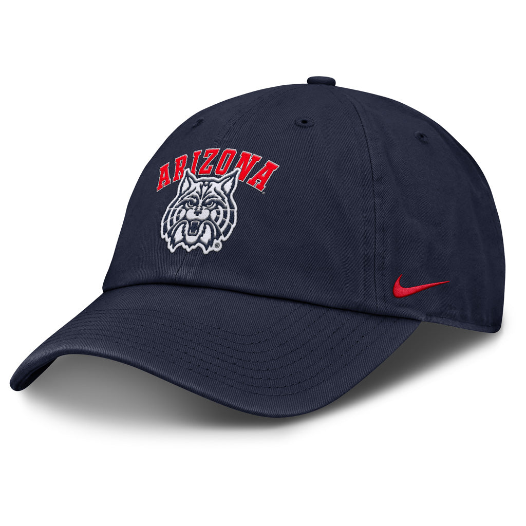 NCAA Arizona Wildcats Nike Alt Logo Wordmark Slouch Adjustable Hat - Navy