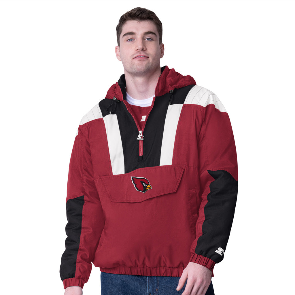 NFL Arizona Cardinals Starter Chargers Half-Zip Pullover Hoodie