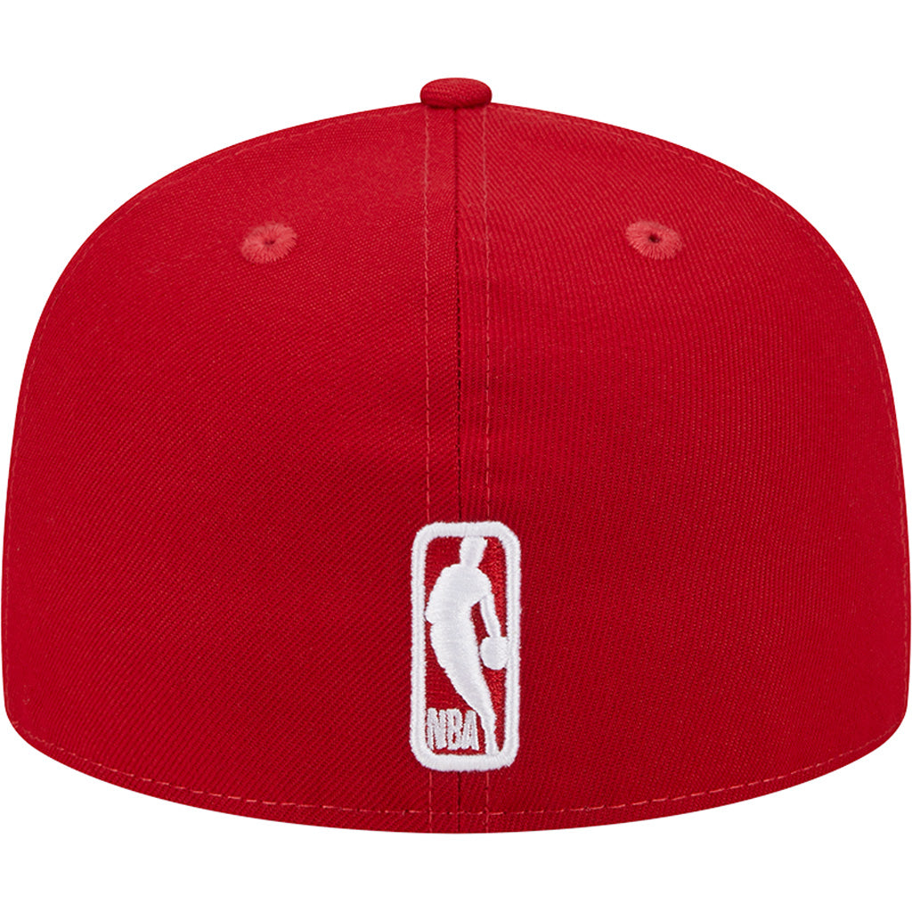 NBA Chicago Bulls New Era Scarlet Side Patch 59FIFTY Hat