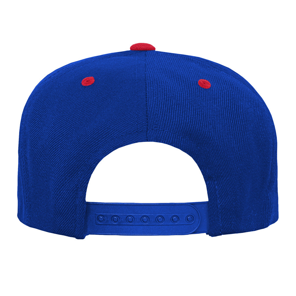 NFL Buffalo Bills Youth Outerstuff Team Color Pop Flatbrim Adjustable Snapback Hat