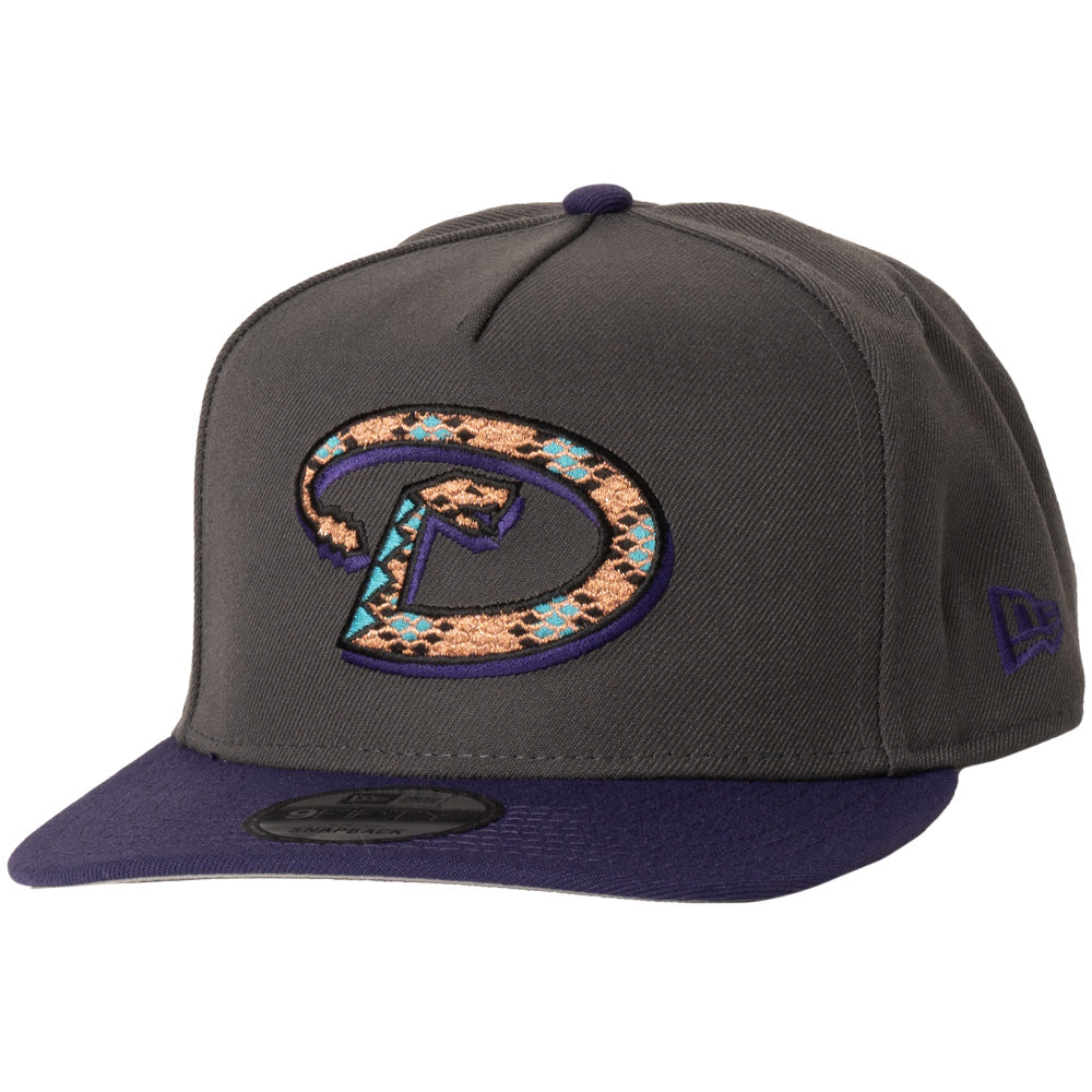 MLB Arizona Diamondbacks New Era 2 Tone Graphite A-Frame 9FIFTY Snapback