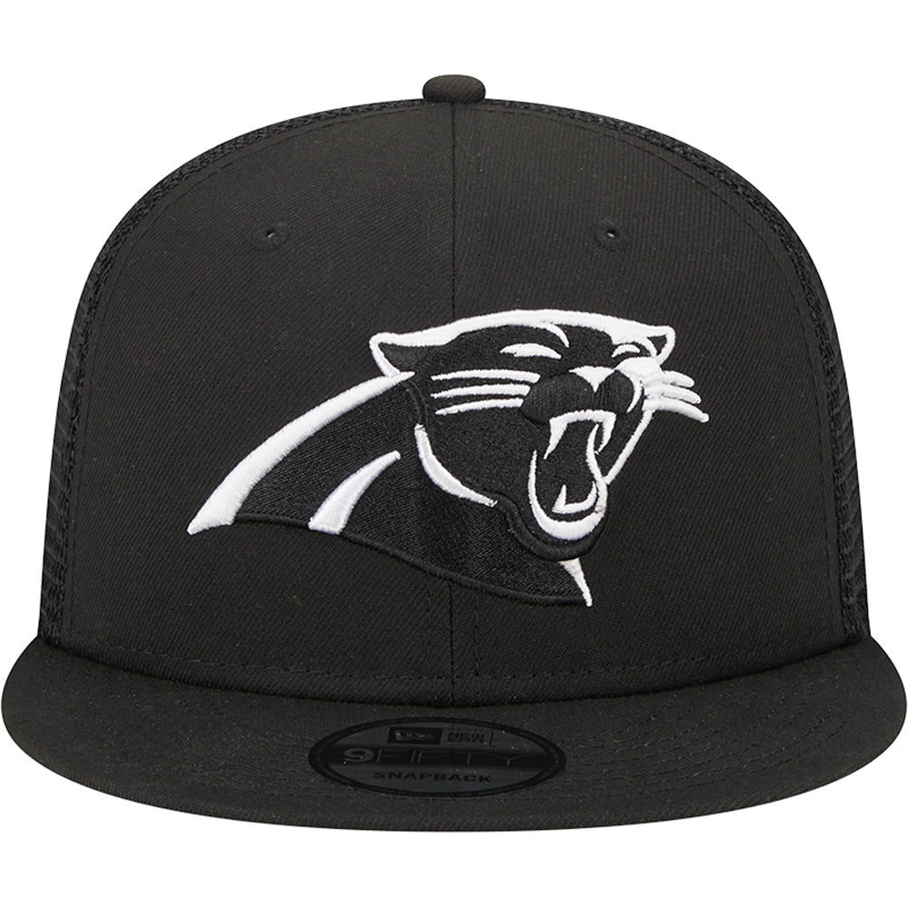 NFL Carolina Panthers New Era Black &amp; White Trucker 9FIFTY Snapback