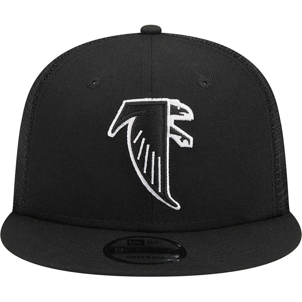 NFL Atlanta Falcons New Era Black &amp; White Trucker 9FIFTY Snapback