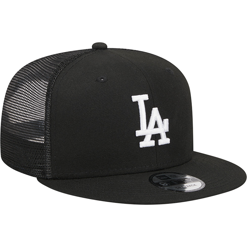 MLB Los Angeles Dodgers New Era Black &amp; White Trucker 9FIFTY Snapback