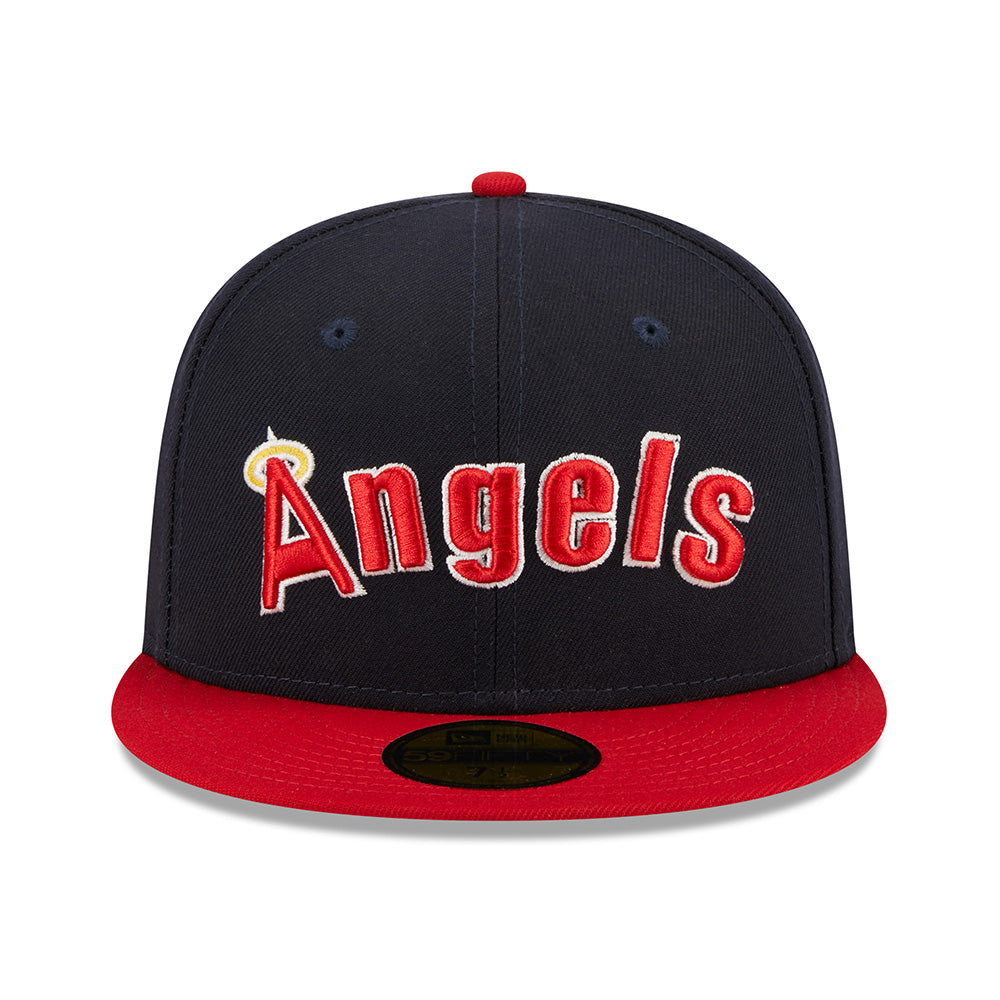 MLB Los Angeles Angels New Era Cooperstown Jersey Script 59FIFTY Fitted