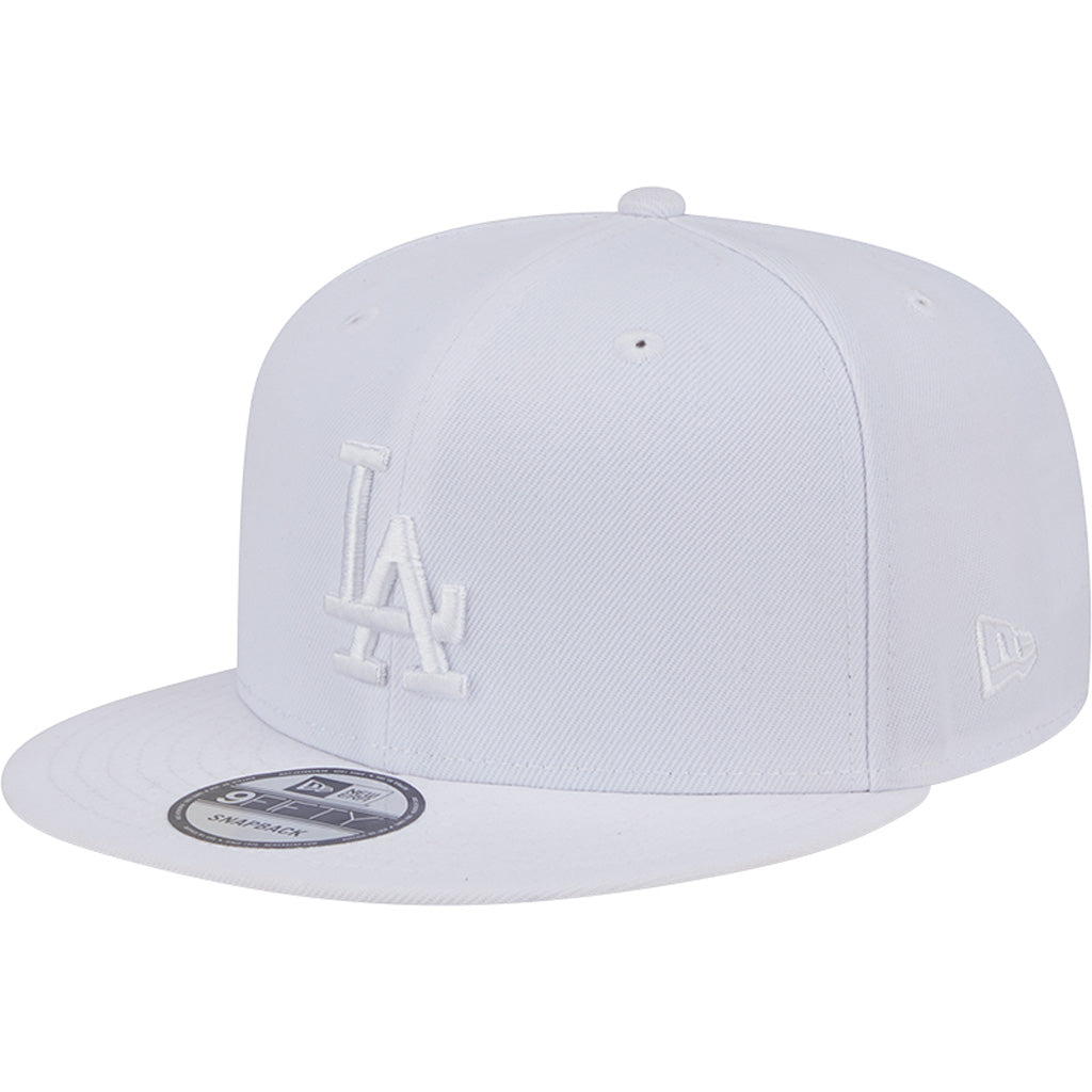 MLB Los Angeles Dodgers New Era White on White 9FIFTY Snapback Hat