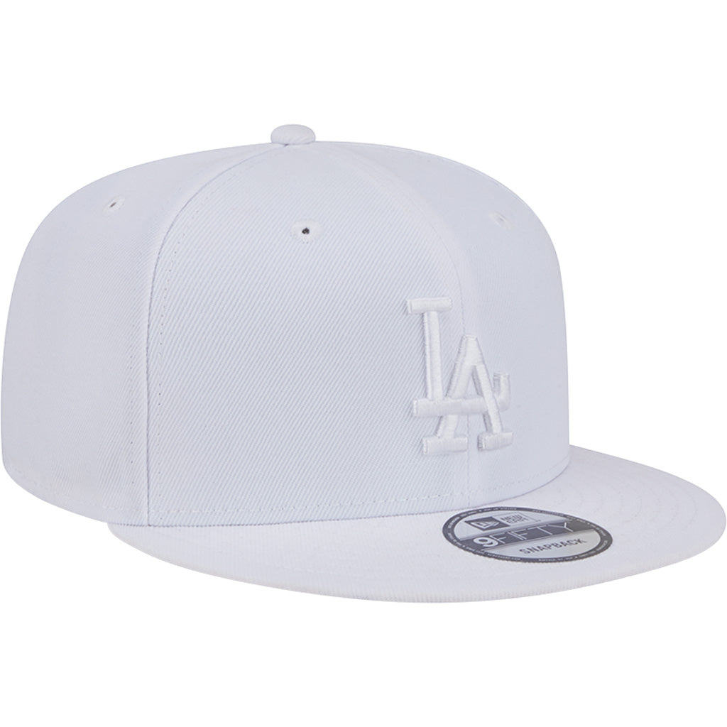 MLB Los Angeles Dodgers New Era White on White 9FIFTY Snapback Hat