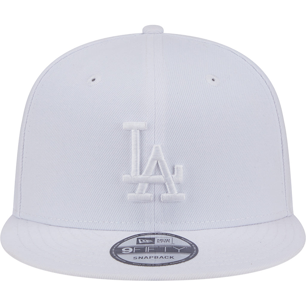 MLB Los Angeles Dodgers New Era White on White 9FIFTY Snapback Hat