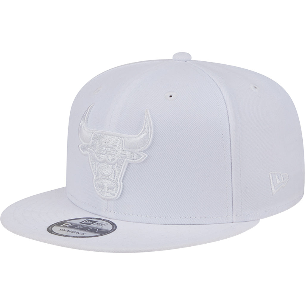 NBA Chicago Bulls New Era White on White 9FIFTY Snapback Hat