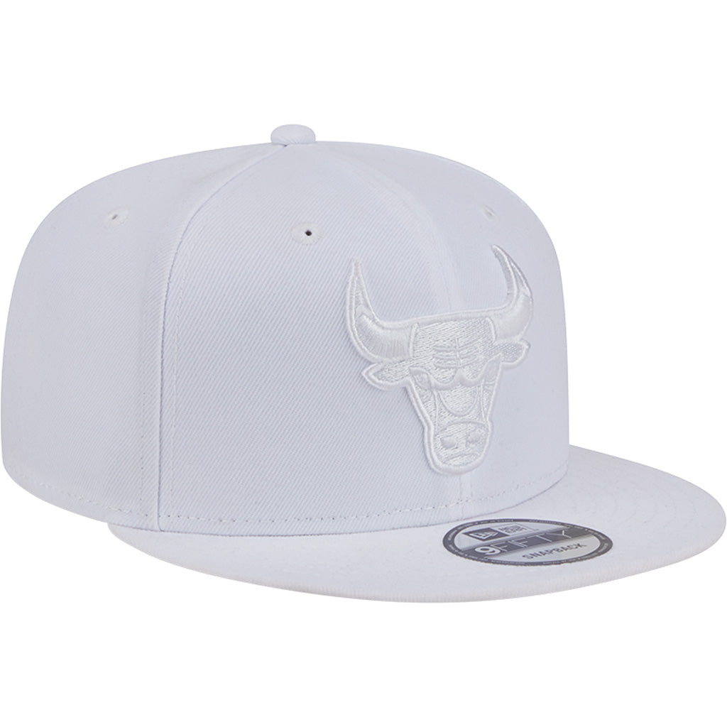 NBA Chicago Bulls New Era White on White 9FIFTY Snapback Hat