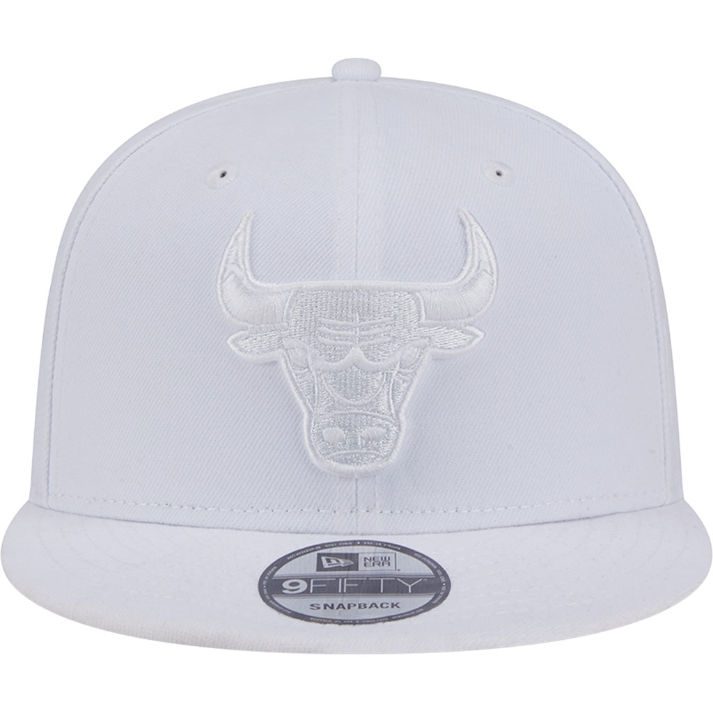 NBA Chicago Bulls New Era White on White 9FIFTY Snapback Hat