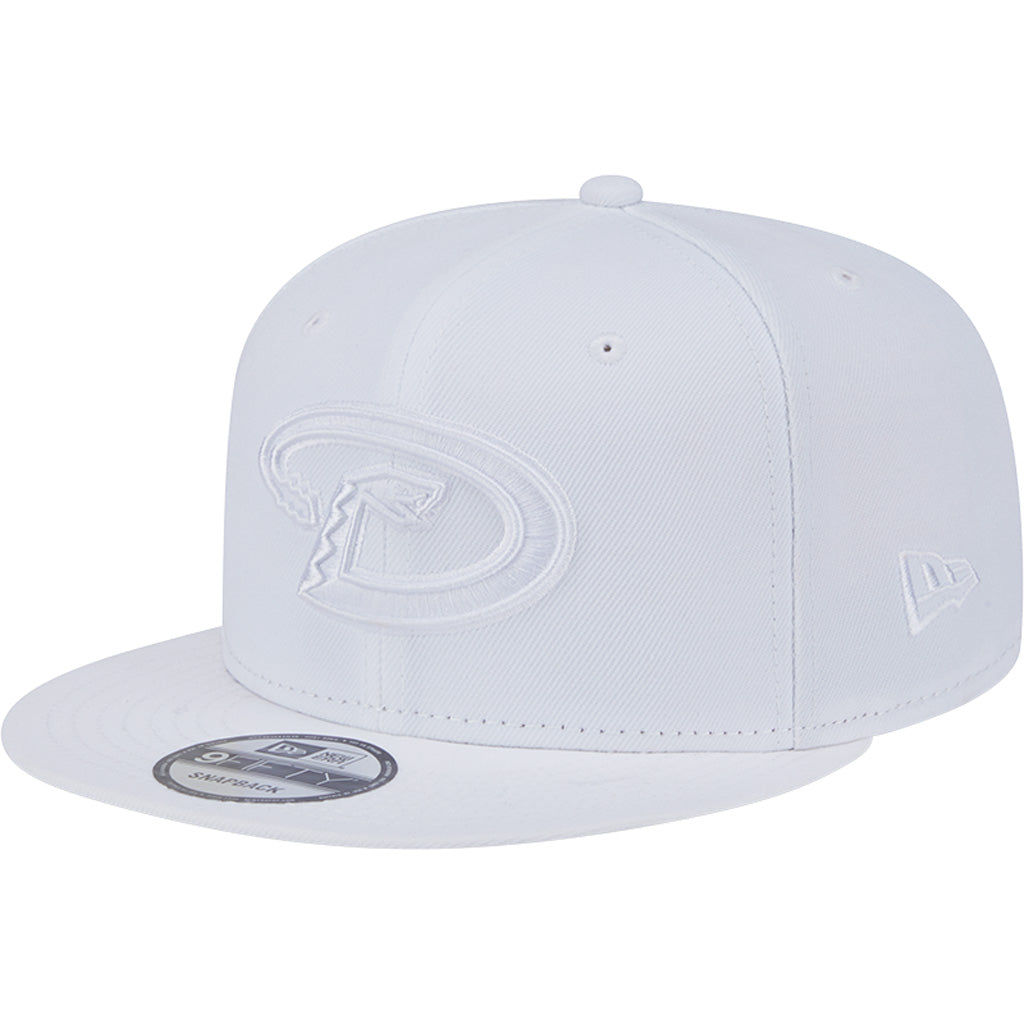 MLB Arizona Diamondbacks New Era White on White 9FIFTY Snapback Hat