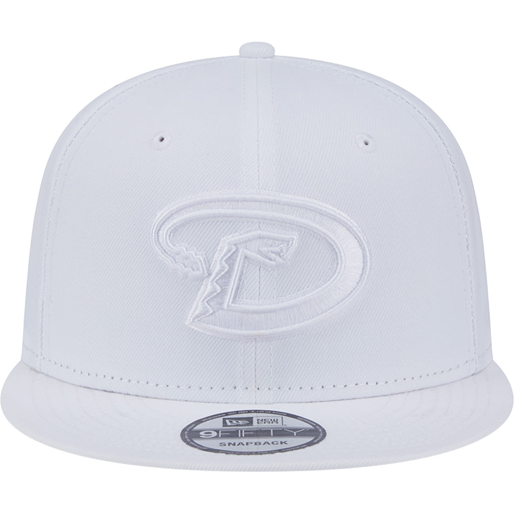 MLB Arizona Diamondbacks New Era White on White 9FIFTY Snapback Hat