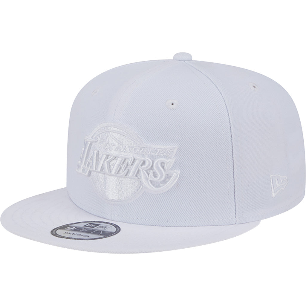 NBA Los Angeles Lakers New Era White on White 9FIFTY Snapback Hat