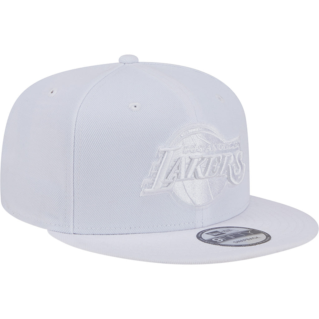 NBA Los Angeles Lakers New Era White on White 9FIFTY Snapback Hat