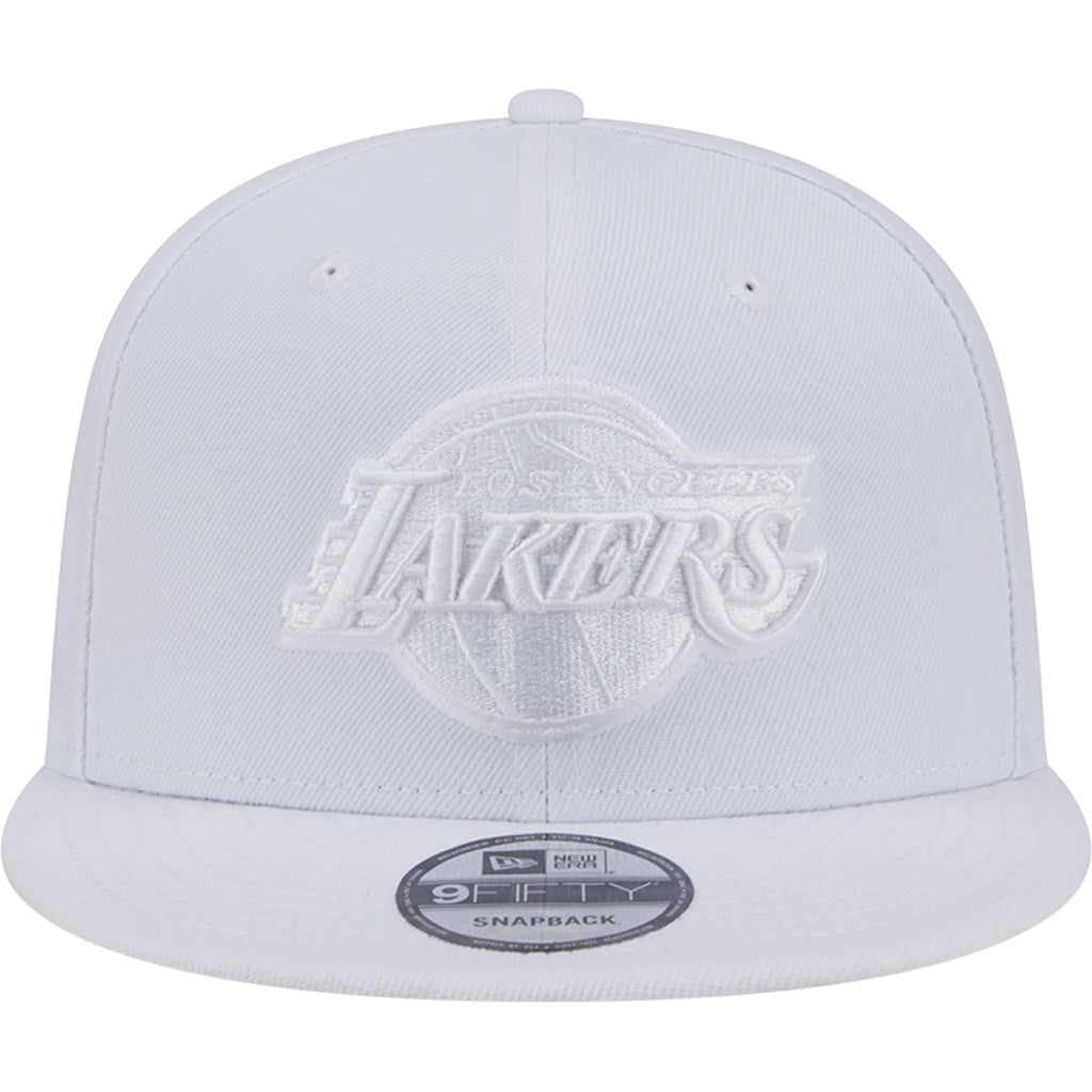 NBA Los Angeles Lakers New Era White on White 9FIFTY Snapback Hat