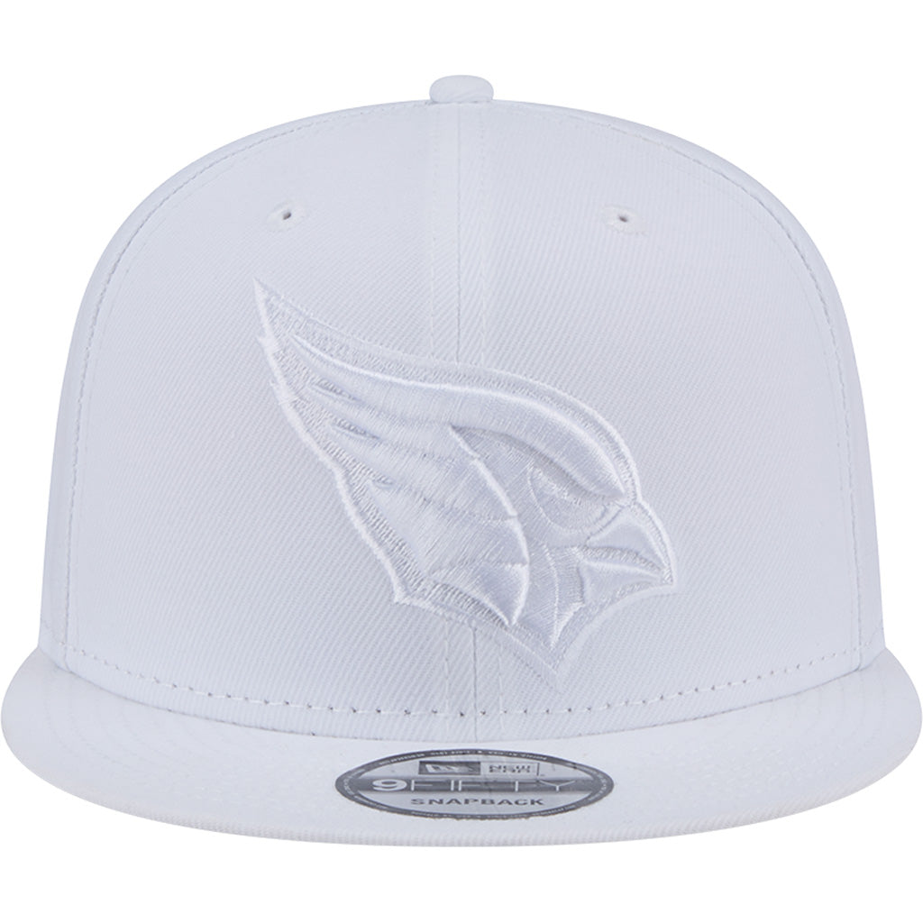 NFL Arizona Cardinals New Era White on White 9FIFTY Snapback Hat